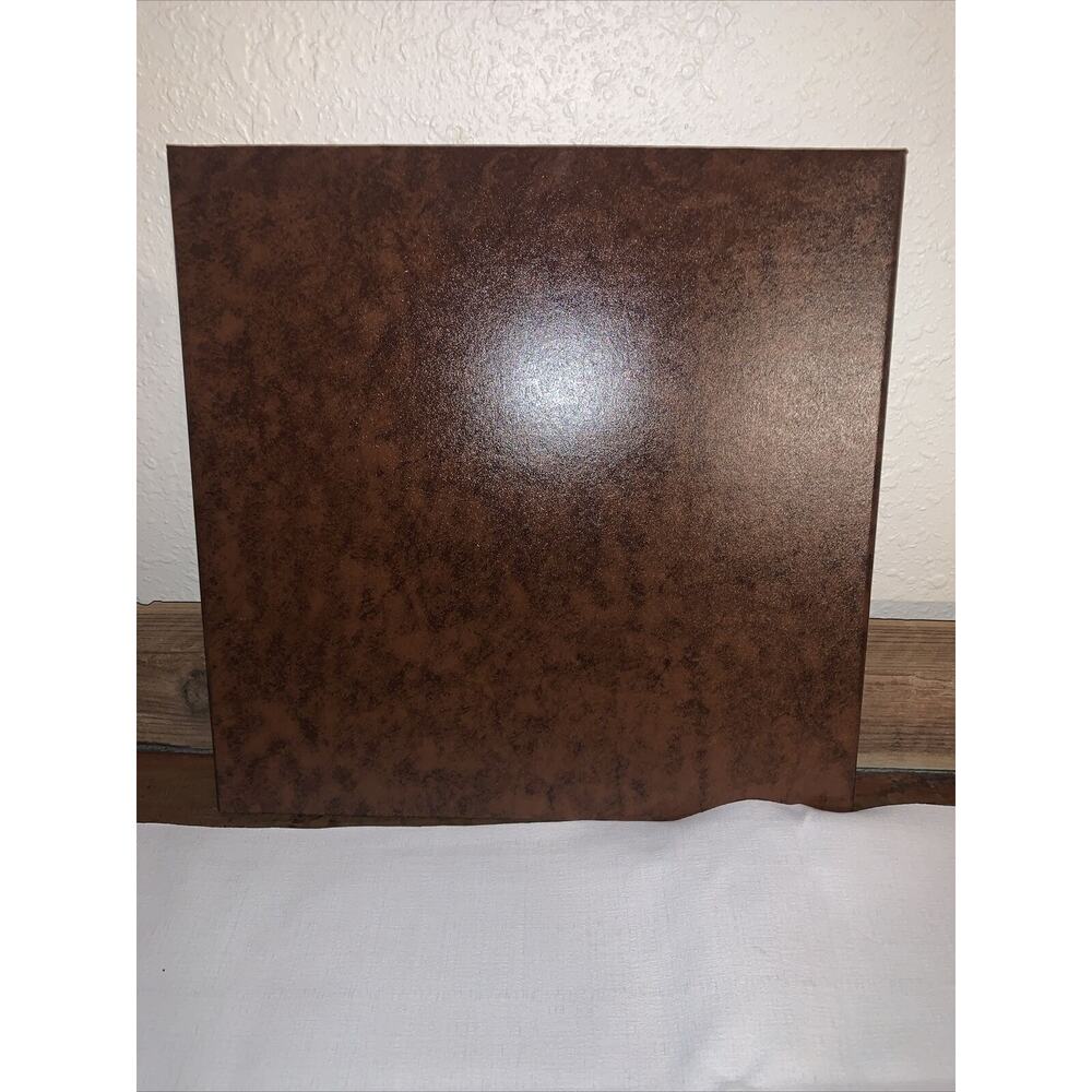Vintage NOS Art Leather “Encore Folio” Cognac/Grey Int Leather Photo Display - Picture 5 of 9